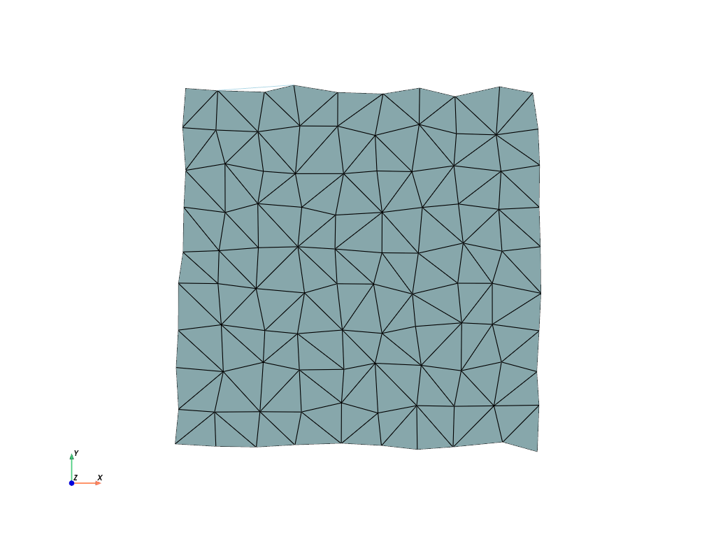 d create tri surface